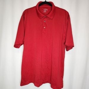 Champions Tour Mens Red Short Sleeve Collared Casual Polo T Shirt Size XL